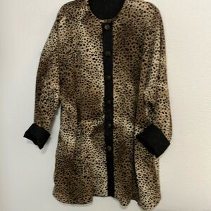 🐆 leopard Print and dDmask Reversible Jacket 🧥